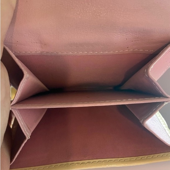 Christian Dior EUC Vintage Monogram Pink & Cream Trotter Compact Wallet - Picture 5 of 9